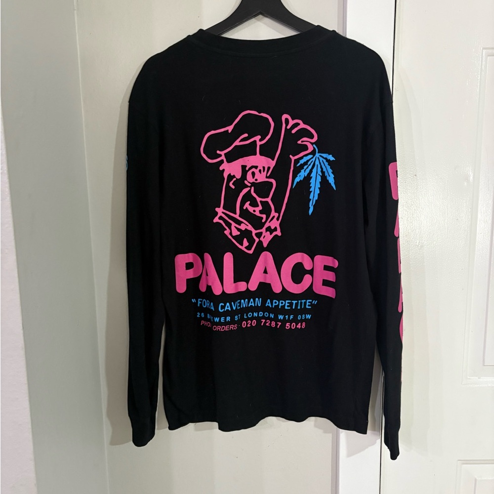 PALACE SKATEBOARDS 2015 CAVEMAN APPETITE FLINTSTONE 420 L BLACK VICE TRI FERG